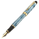 Jinhao Πένα X450 Sky Blue Marbled 18KGP Medium Nib Πένα Υπογραφής Καταστήματος Γραφείου